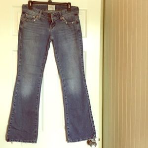 American Eagle distressed bootcut jeans